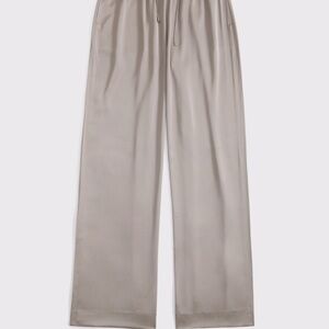 Abercrombie & Fitch Wide Leg Pants in Taupe